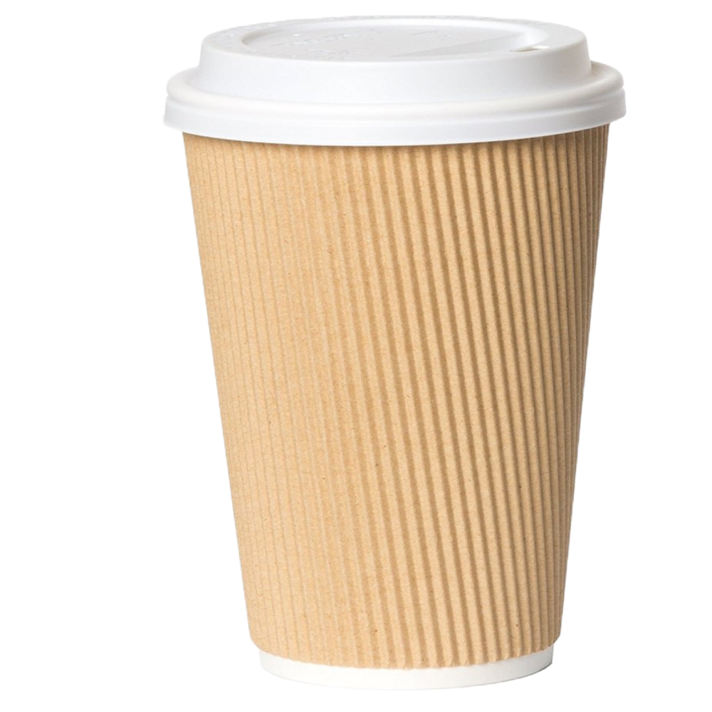 EGS Industries brown coffee cup